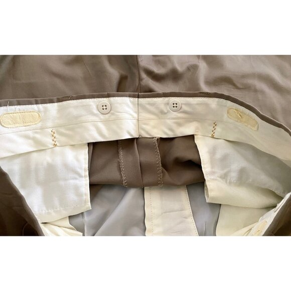 Hart Schaffner Marx 44L 38x29 Beige Plaid Gold Trumpeter Mens Jacket Pants Suit - Picture 13 of 13